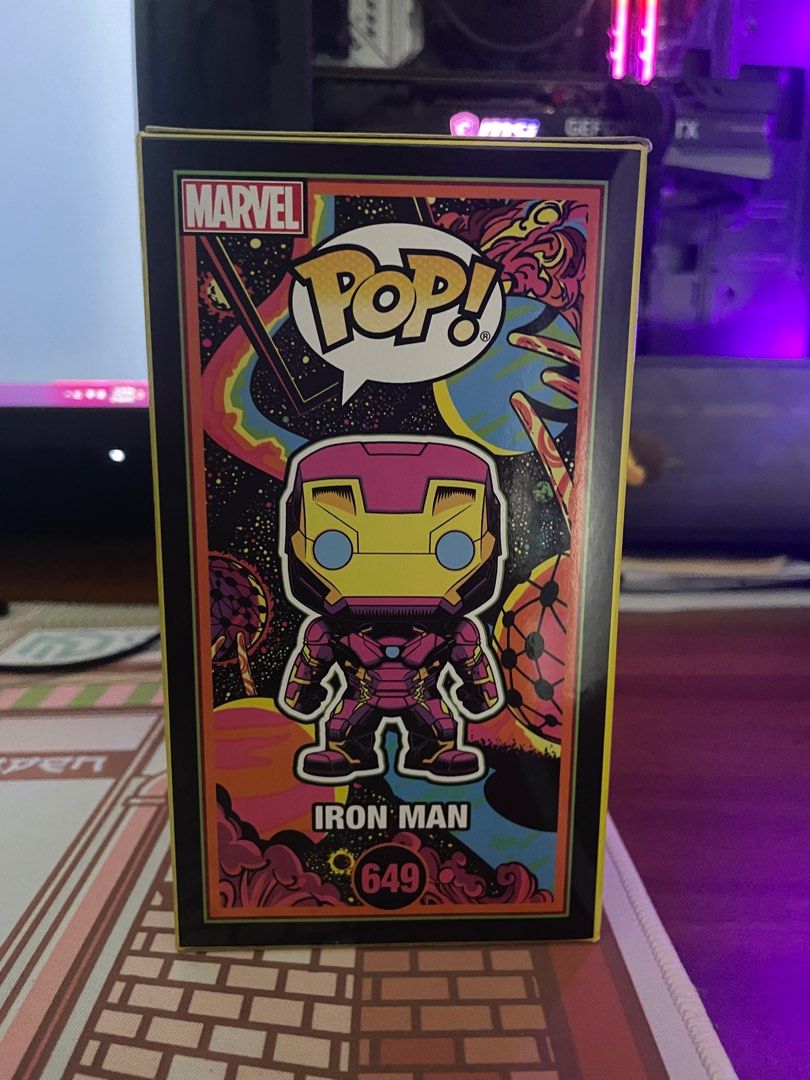 Iron man 652 (blacklight) funko on Carousell
