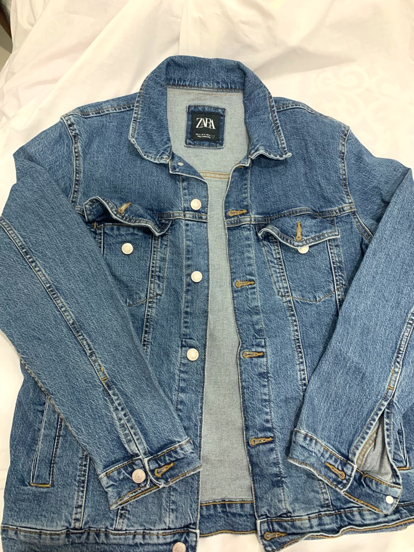 Jaket denim zara top
