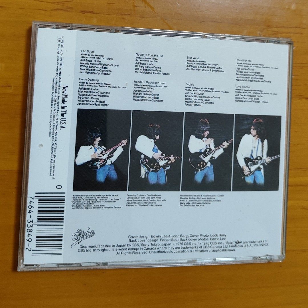 Jeff Beck - Wired cd, 興趣及遊戲, 音樂樂器& 配件, 音樂與媒體- CD