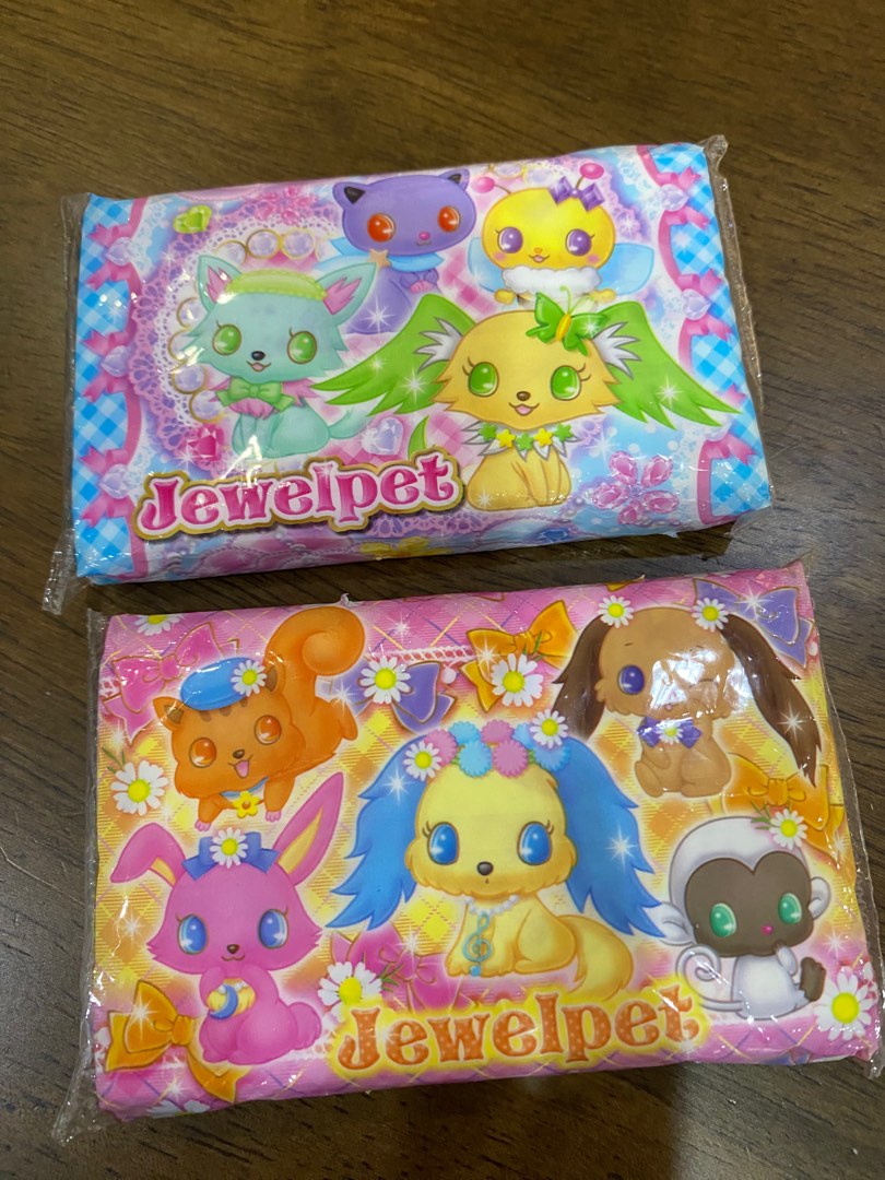 Jewelpet pocket tissue x2, Hobbies & Toys, Collectibles & Memorabilia