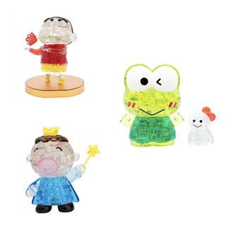 Jigsaw Puzzle Play N Learn 3D Crystal Puzzle Crayon Shinchan/ Kerokerokeroppi/ Minna No Tabo