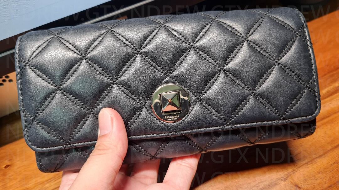 Kate spade natalia large flap turnlock wallet outlet