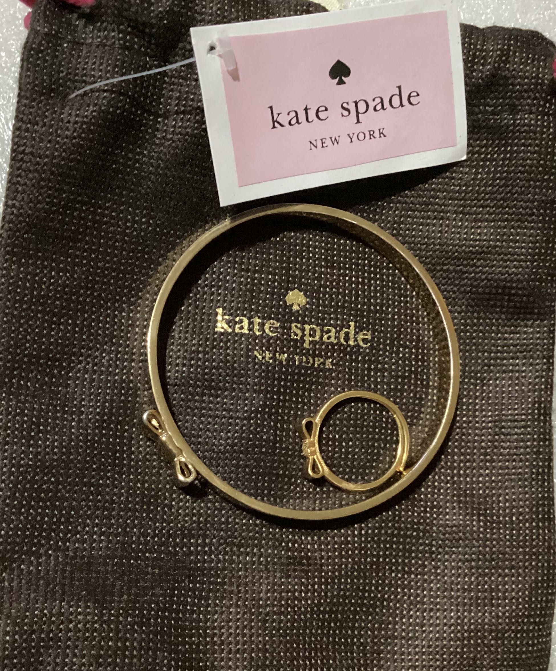 Kate spade take clearance a bow bangle