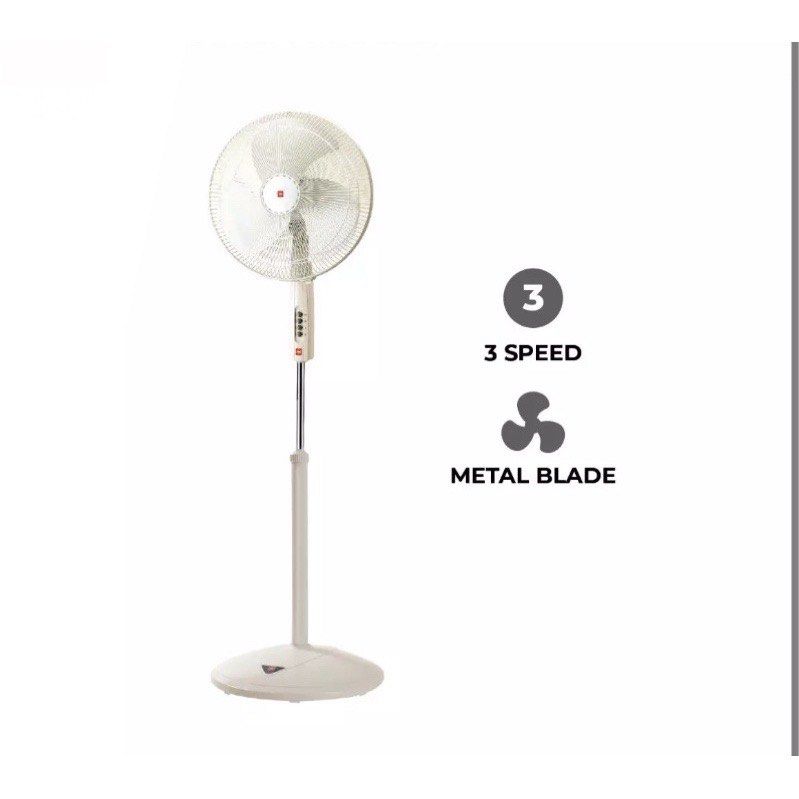 KDK P40US Stand Fan Metal Blade 1 Year Warranty, Furniture & Home Living, Lighting & Fans