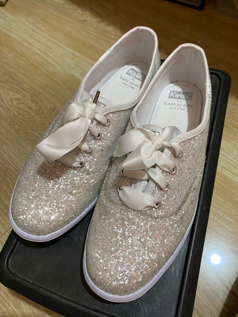 White best sale glitter keds