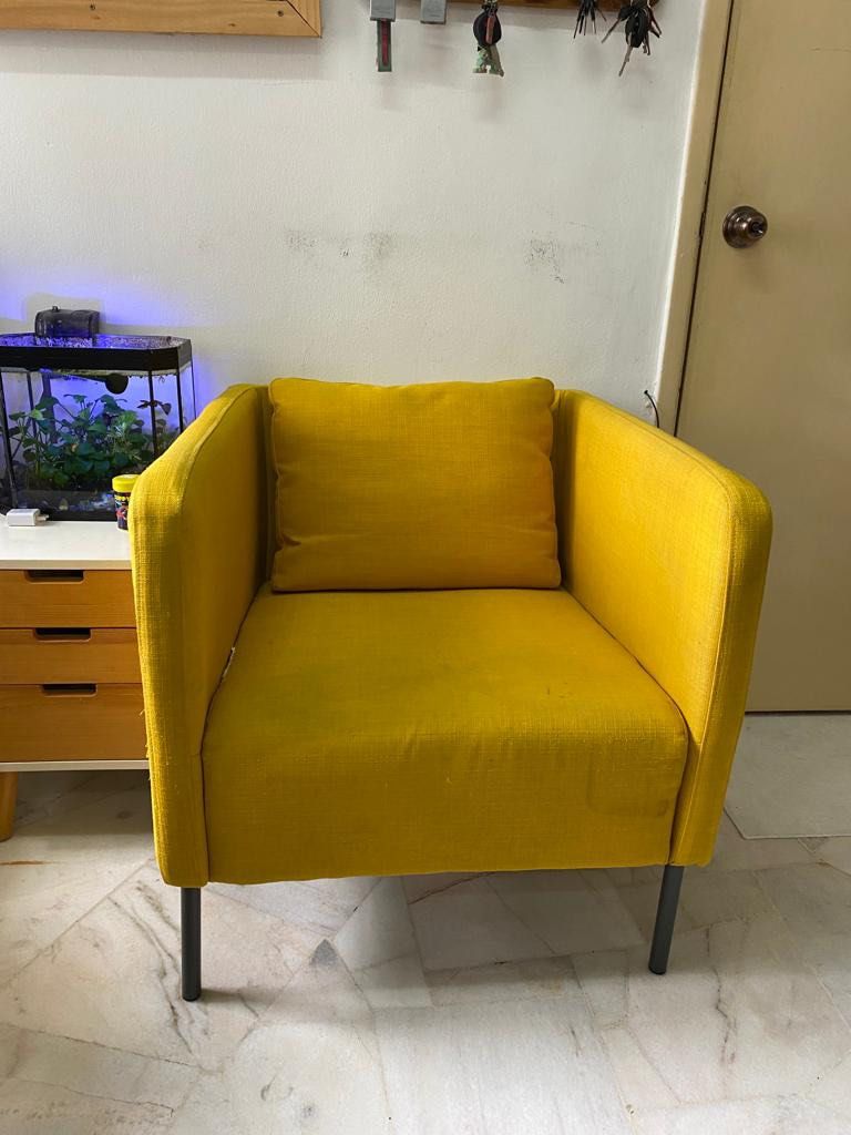 Kerusi Kuning IKEA, Furniture & Home Living, Furniture, Chairs on Carousell