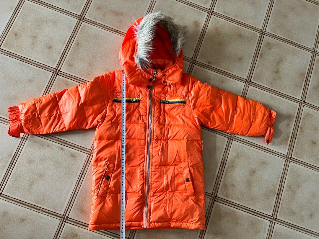 Down jacket orange hot sale