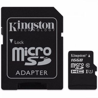 Kingston 16gb Micro SD Card with Adapter | High-Speed Class Rating