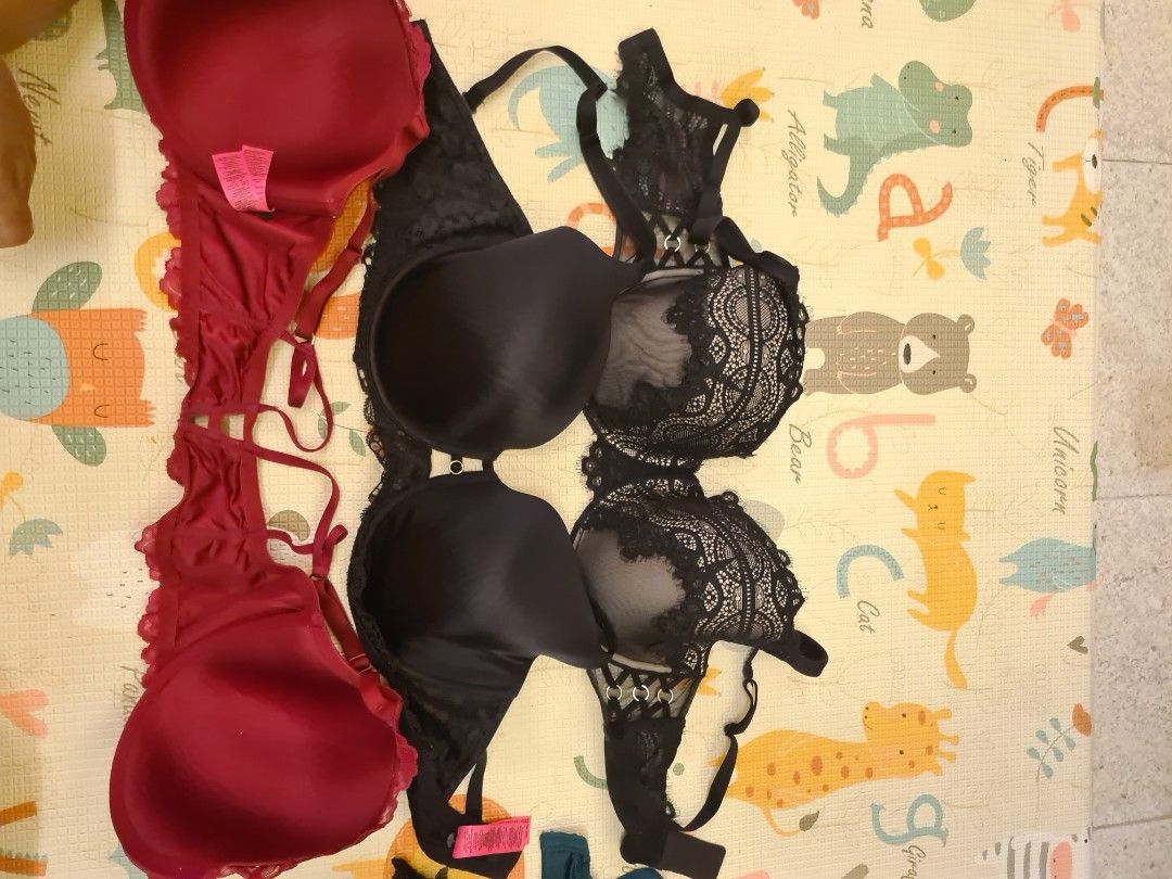 Women's size 12F (34DDD) 'LA SENZA' Gorgeous teal lace push up bra - EUC,  Women's Fashion, Clothes on Carousell