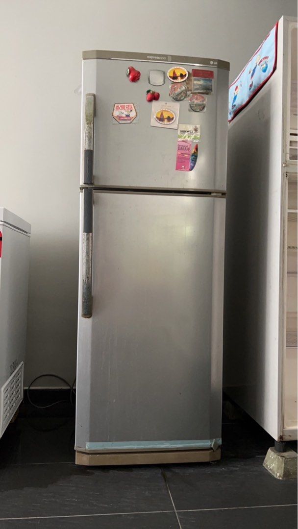LG 2 tier old refrigerator peti sejuk fridge chiller, TV & Home