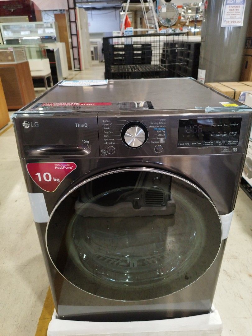 LG Heat pump dryer inverter 10kg, TV & Home Appliances, Washing