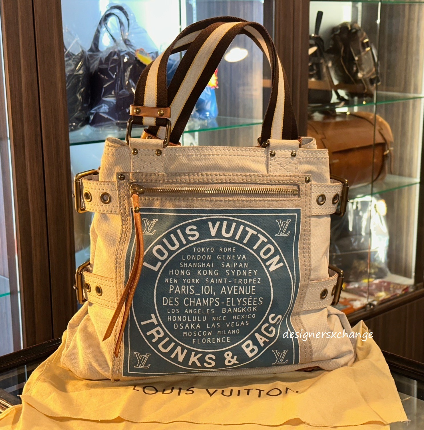 Louis vuitton trunks and bags canvas tote sales