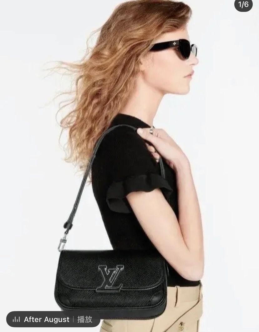 Louis Vuitton Buci Crossbody Bag Black Epi Leather w/ Receipt