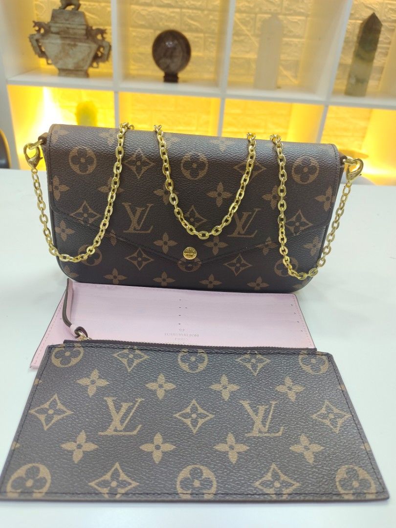 LV Felicie Pochette 3in1 Sling Bag, Luxury, Bags & Wallets on Carousell