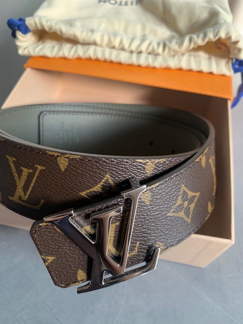 Louis Vuitton LV Initials 40mm Reversible Belt Brown in Leather with Gold-tone  - US