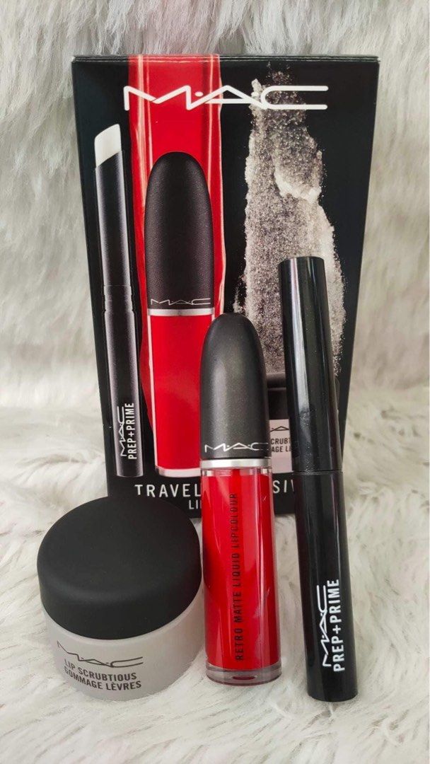 MAC Travel Exclusive Set Lip Kit Red, Beauty & Personal Care, Face, Makeup on Carousell