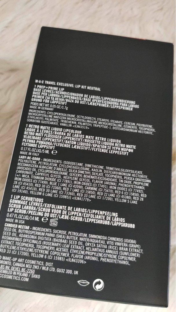 MAC Travel Exclusive Set Lip Kit Neutral, Beauty & Personal Care, Face ...