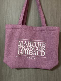 Marithe Francois Girbau Tote Bag in Pink Wool