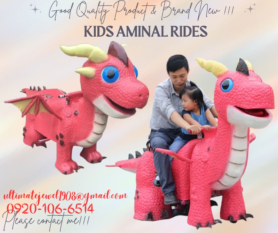 Mechanical Animatronic Dragon Amusement Animal Kiddie Rides - KIDS ...