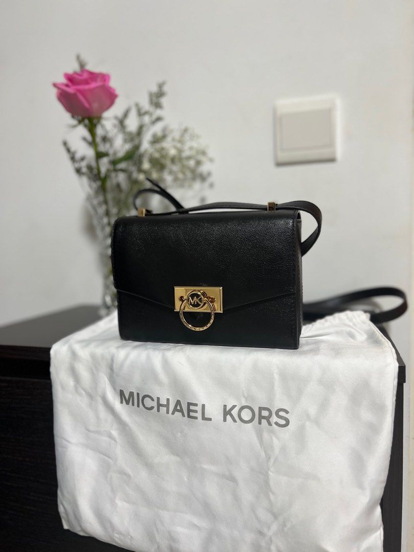 MICHAEL KORS: Hendrix Michael leather bag - Beige  Michael Kors shoulder  bag 32F0L1HC0L online at