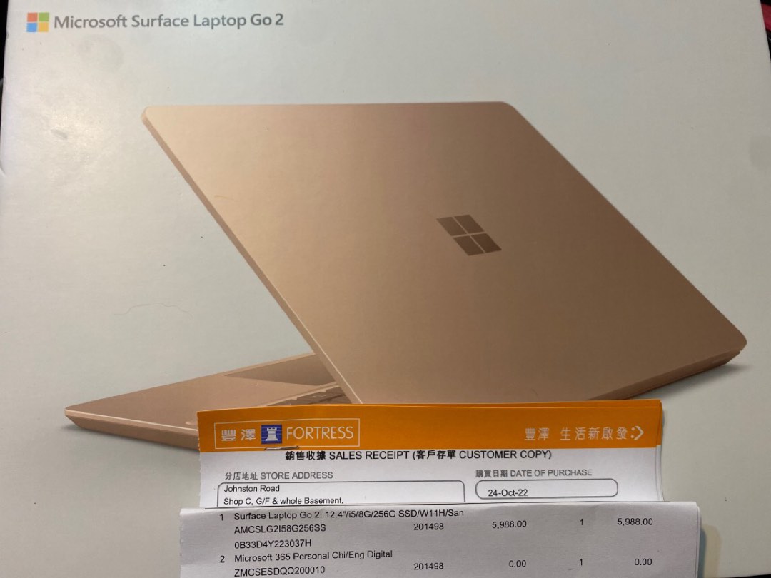 Microsoft surface laptop go 2, 電腦＆科技, 手提電腦- Carousell