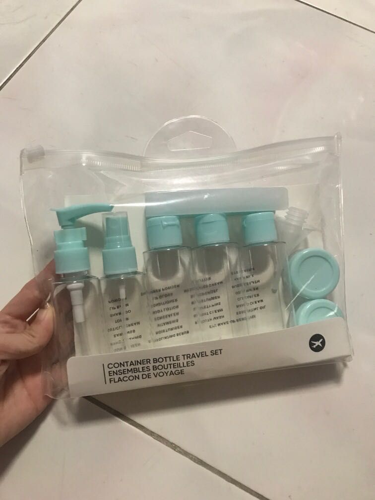 miniso travel set container bottles, Hobbies & Toys, Travel, Travel