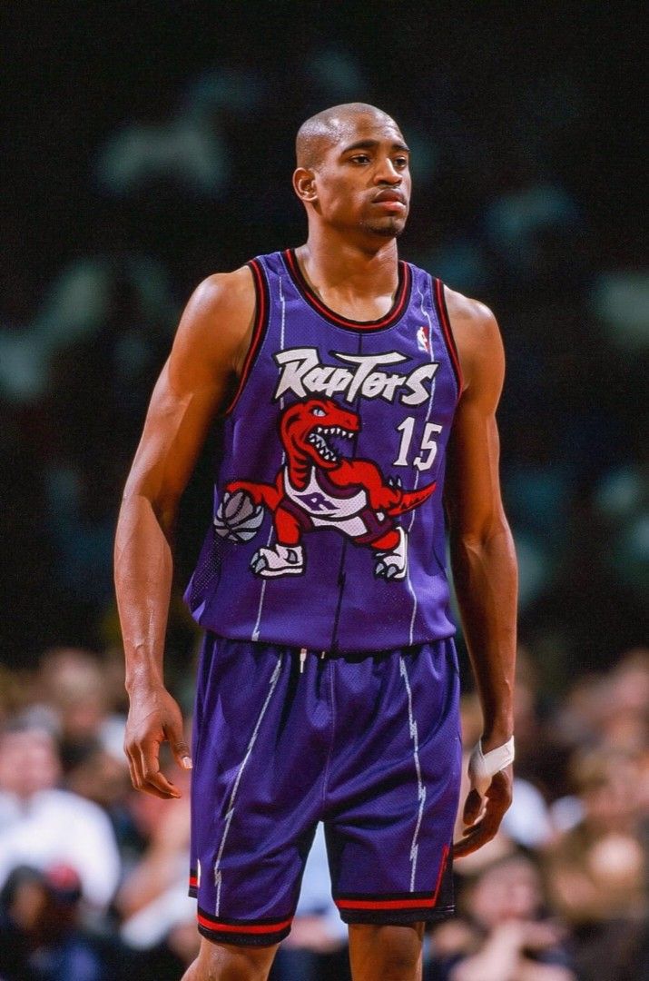 Vintage 90s Champion Toronto Raptors Jersey Vince Carter #15 NBA Promo Tee  M