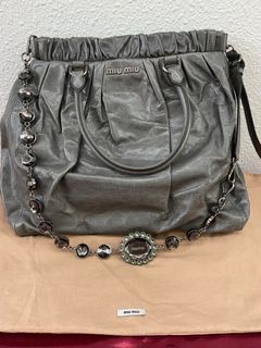 Miu Miu Bauletto (Bruyere Vitello Shine) - RT0524 - Authentic