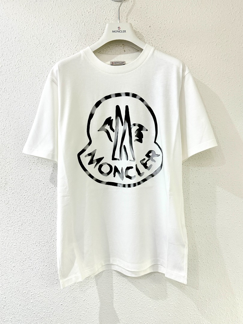 Moncler big logo t shirt new arrivals