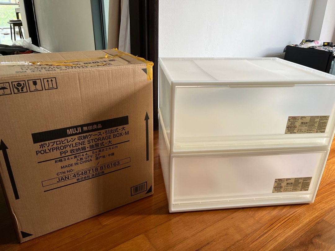 Muji Storage Box, Furniture & Home Living, Home Improvement
