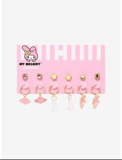 My Melody Star Charm Earring Set