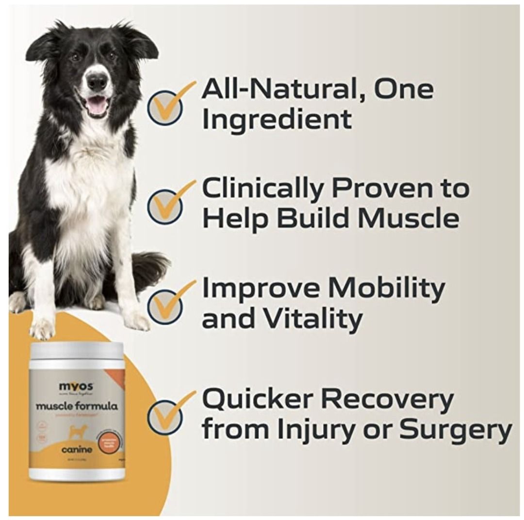 MYOS Canine Muscle Formula Clinically Proven AllNatural Muscle