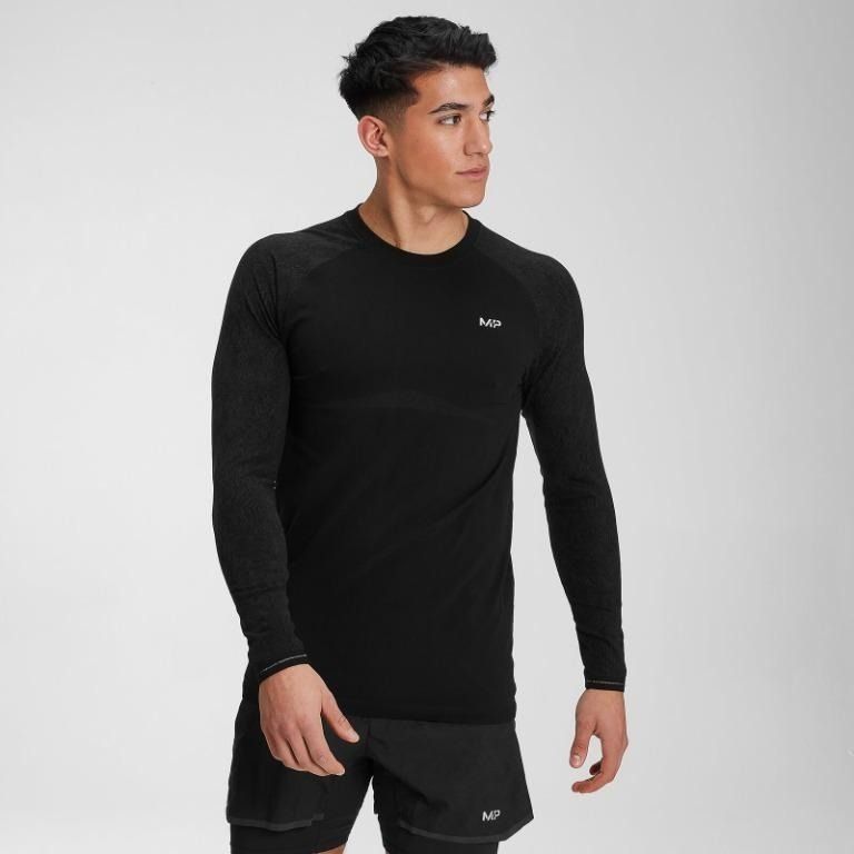 MYPROTEIN MP Men's Velocity v2.0 Long Sleeve Top - Black (Size L), Men's  Fashion, Activewear on Carousell