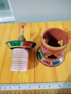 Nepal Tibetan prayer wheel table top 佛教 转经轮