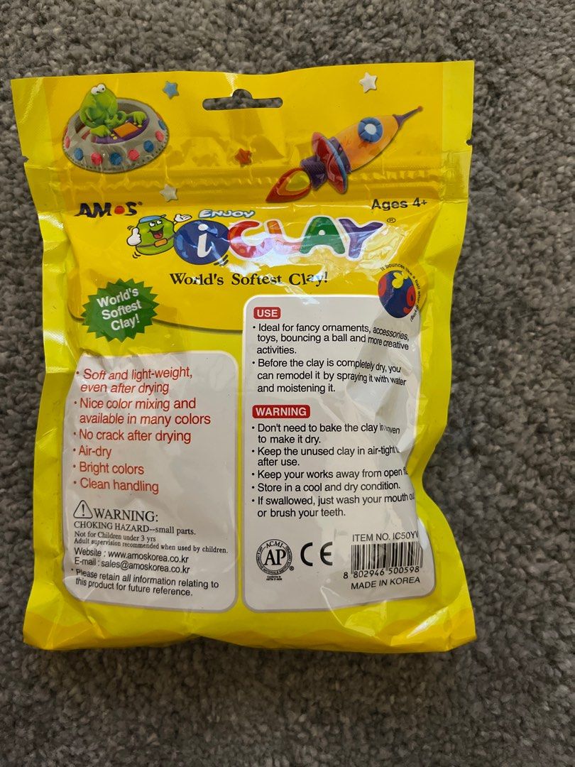*New* Original Amos Air Dry Clay, Hobbies & Toys, Stationery & Craft ...