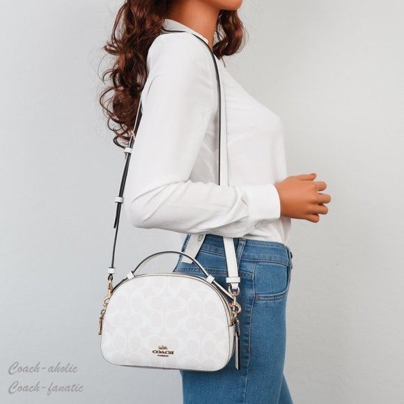 Coach serena satchel white outlet