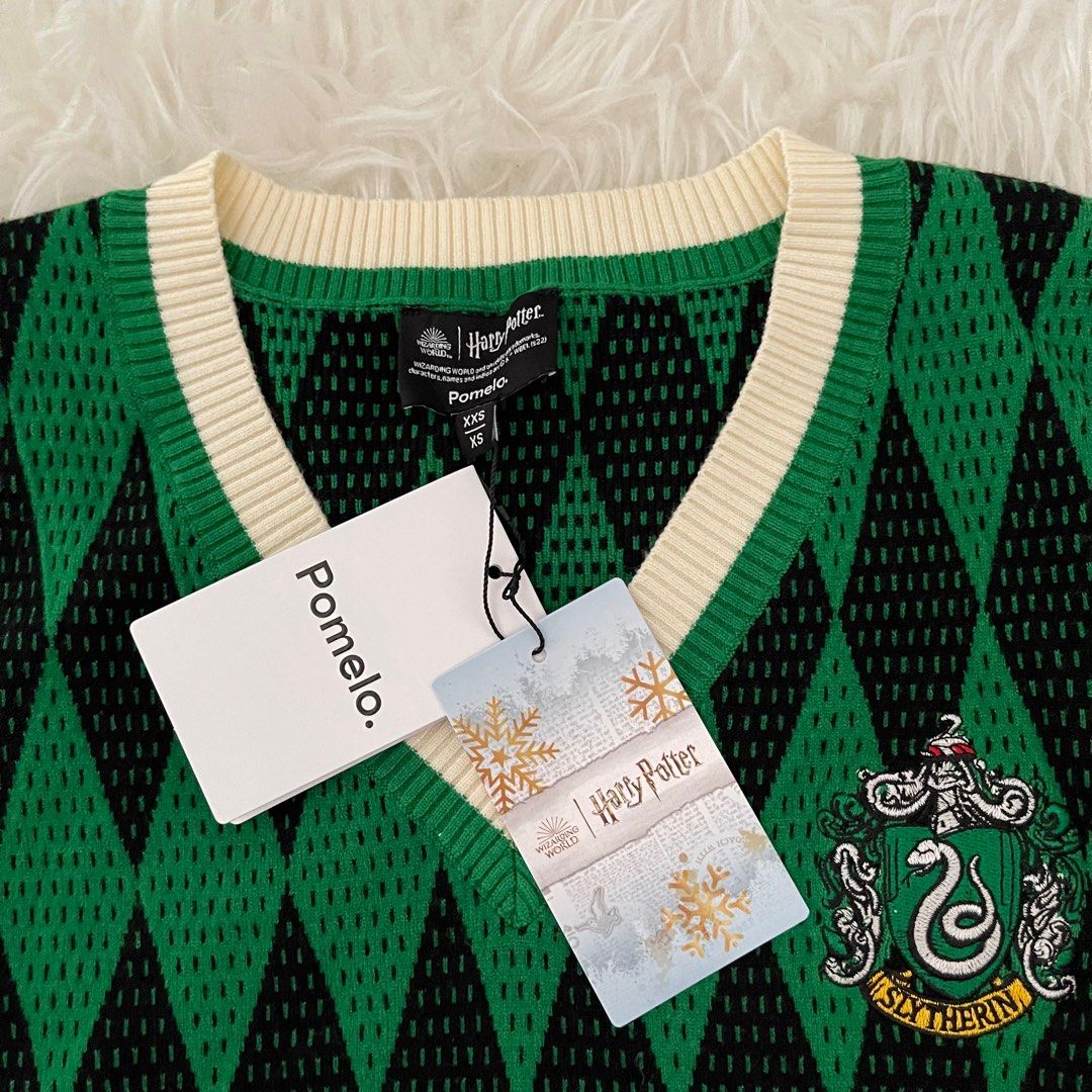 NEW! Limited Edition Pomelo x Harry Potter Slytherin Green Vest Outer