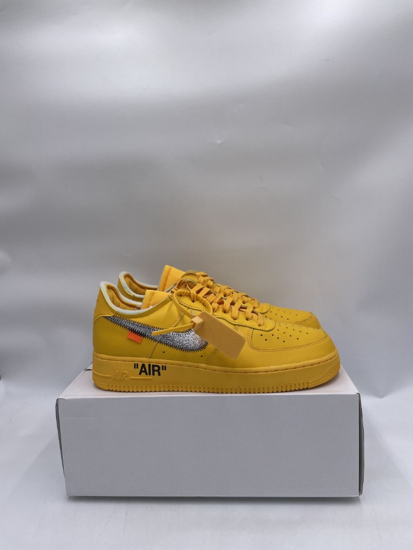 Nike Air Force 1 ow off-White ICA University Gold Signed