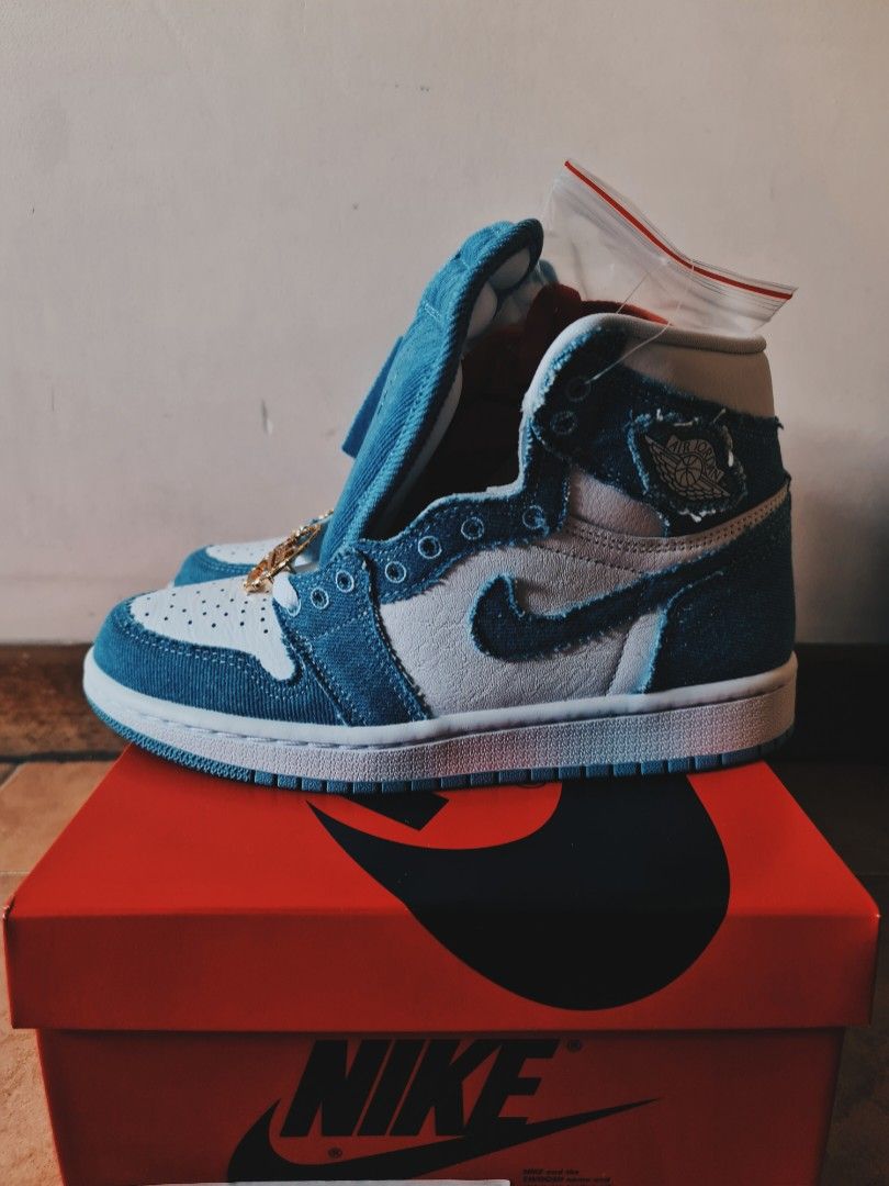 Air jordan 1 denim sales