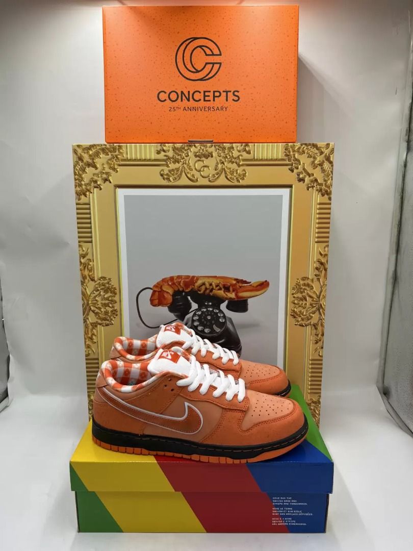 sb dunk low orange box