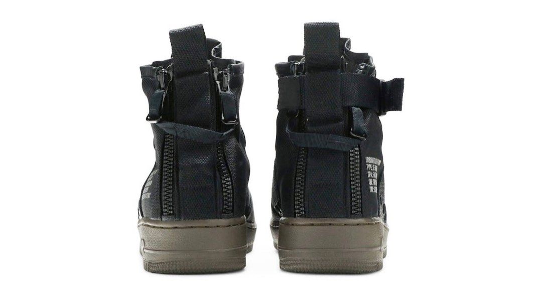 Nike sf air force 1 mid black dark hazel deals