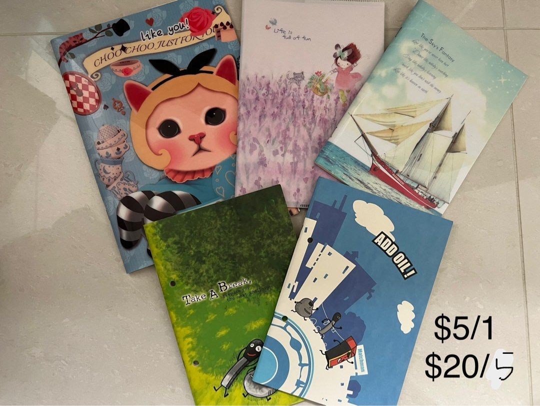 notebooks (korea artbox, muji), 興趣及遊戲, 書本 & 文具, 教科書 Carousell