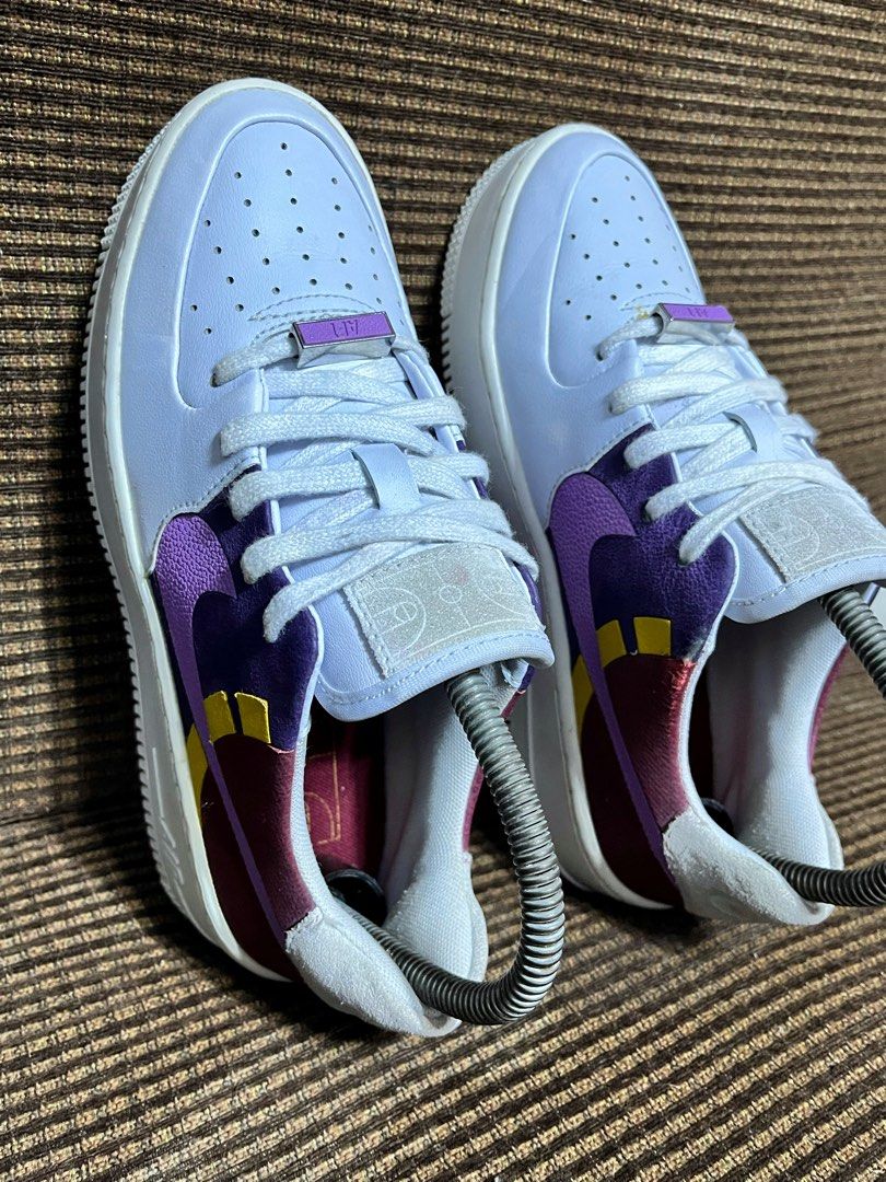 Original Nike Air Force 1 Sage Low LX Grey Dark Orchid