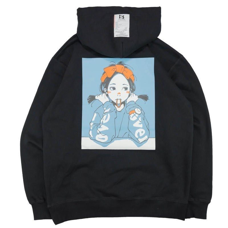 OVERPRINT POP ART Hoodie Ver:1 *BiS (BLACK) Over Print, 男裝, 上身 ...