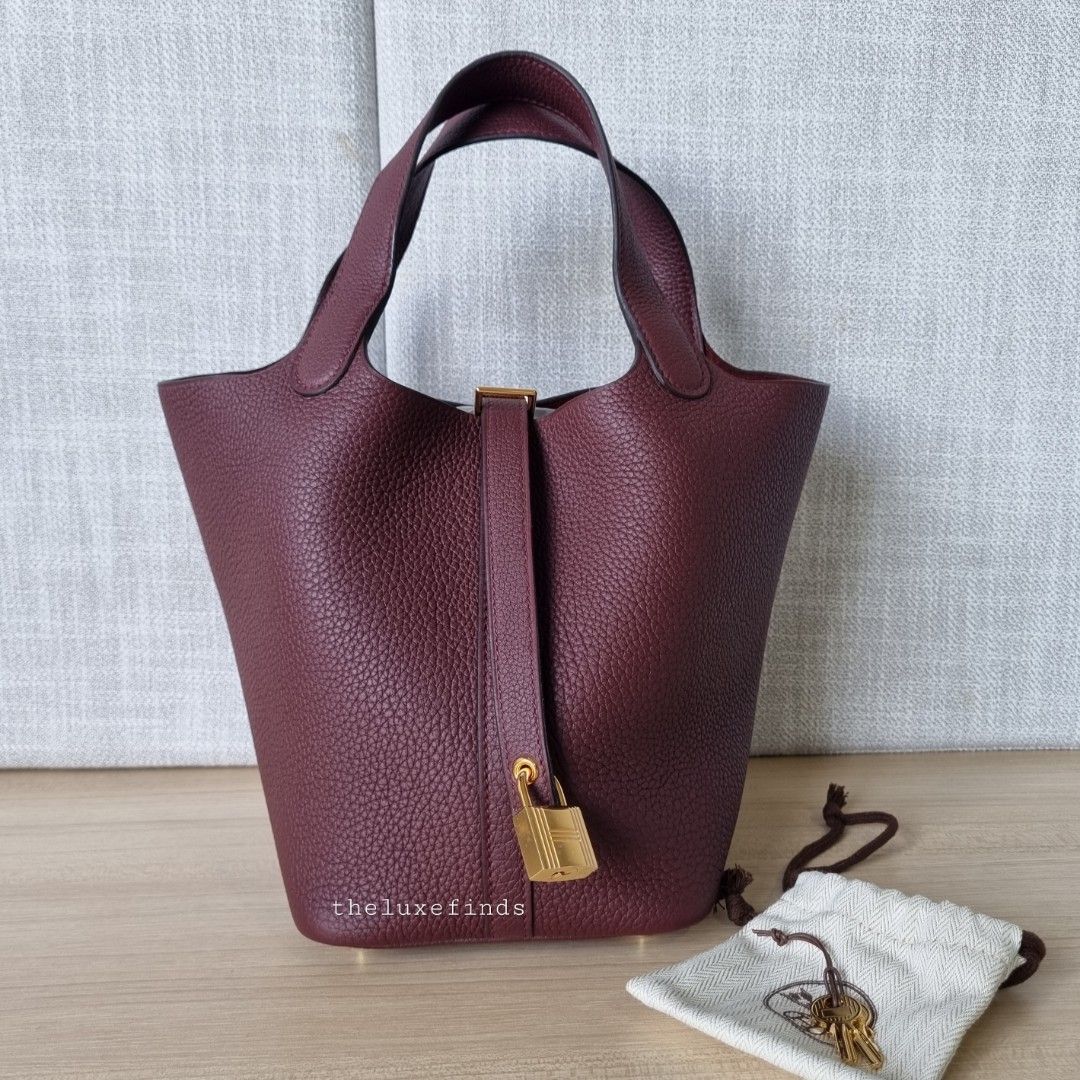 Hermes Picotin 18 etoupe phw, Luxury, Bags & Wallets on Carousell