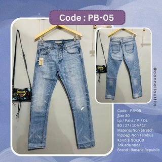 PB-05 Preloved Celana Ripped Jeans BANANA REPUBLIC