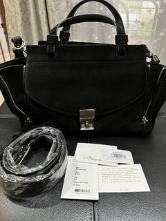 Phillip Lim Pashli Soft Mini Satchel Suede Black SHW