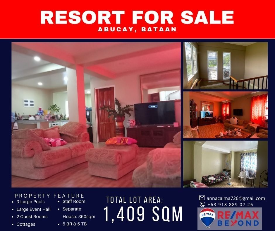Private Resort in Abucay Bataan with 5BR Main House, Property, For Sale