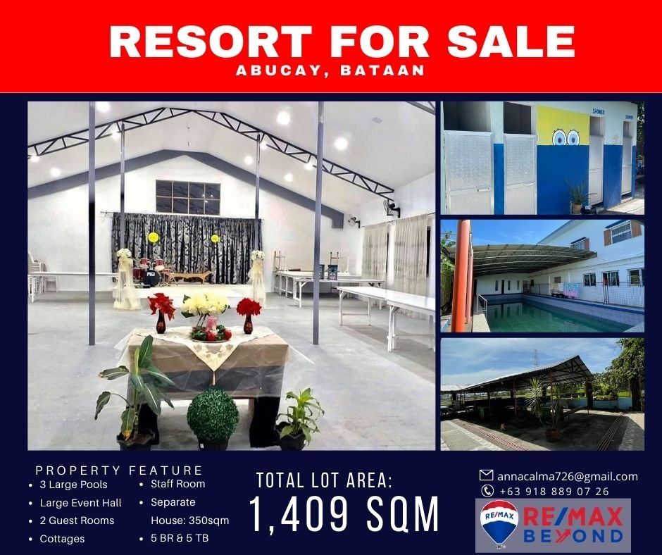 Private Resort in Abucay Bataan with 5BR Main House, Property, For Sale
