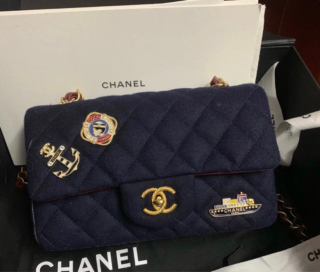 Rare find ! Chanel Cruise cf mini, Luxury, Bags & Wallets on Carousell